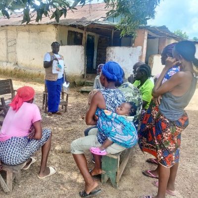 Community attending Health and Hygiene workshop